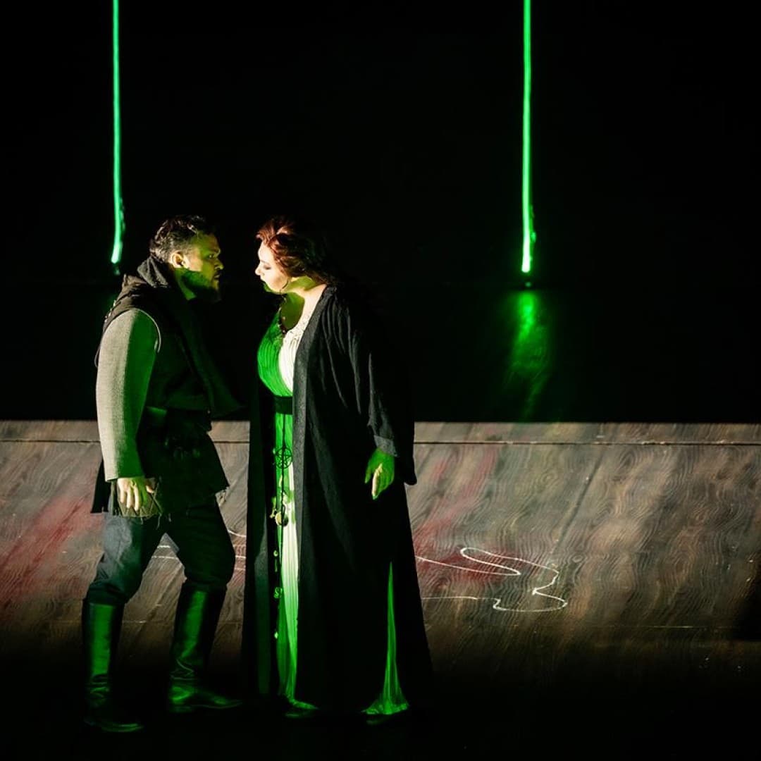 Jordan Shanahan as Telramund, Yulia Matochkina as Ortrud
Bettina Stöß