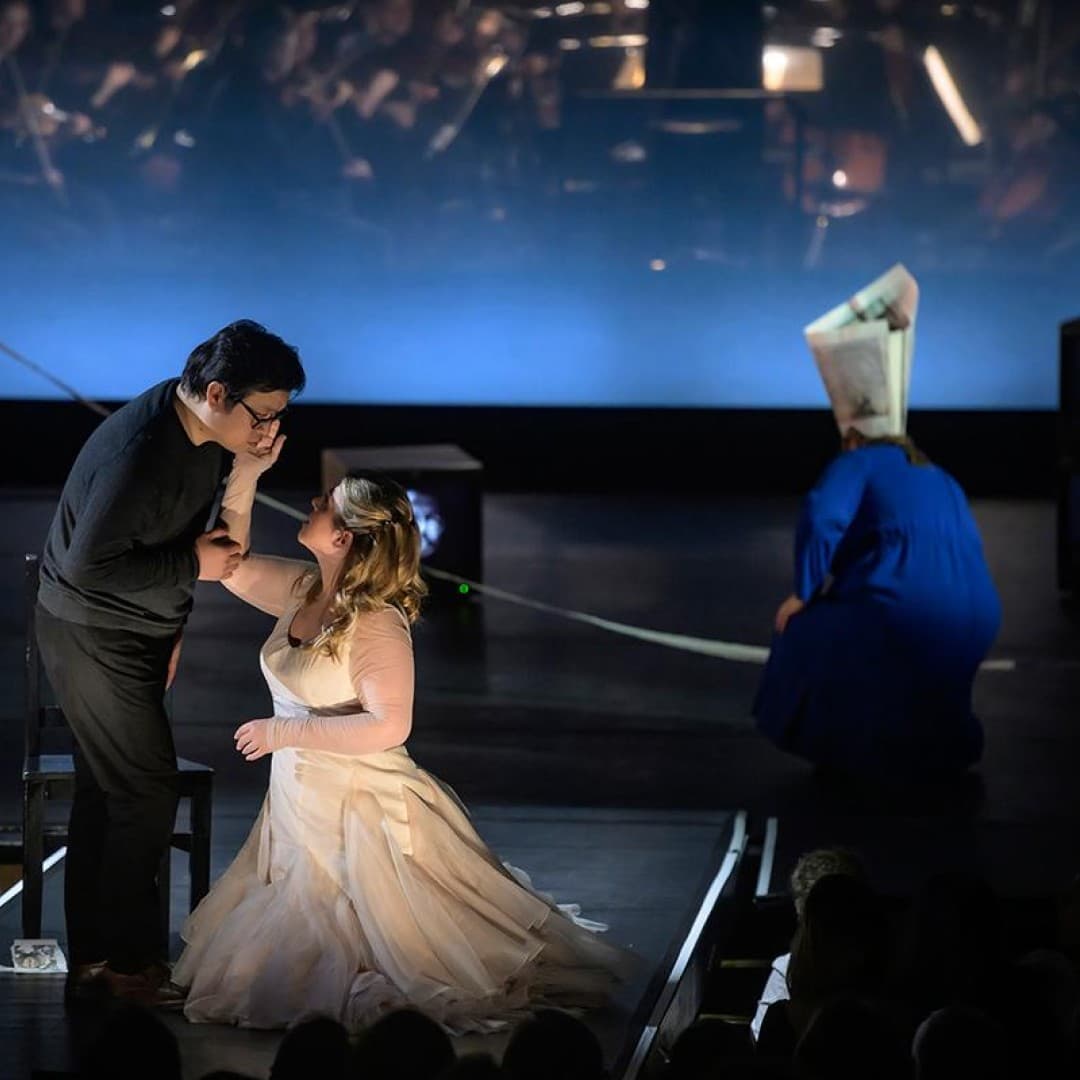 Judit Kutasi as Amneris, Christina Nilsson as Aida, SeokJong Baek as Radames
Bettina Stöß