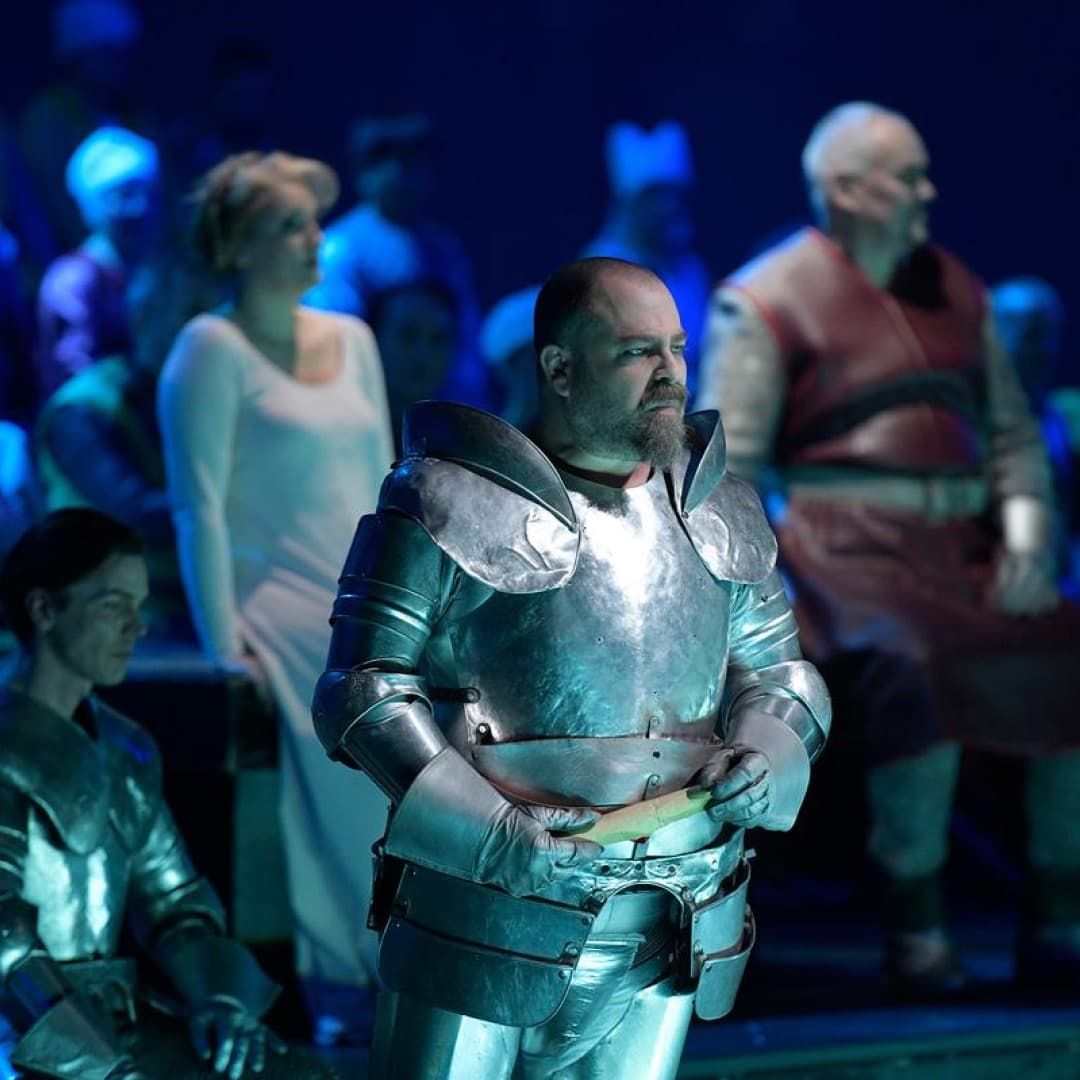 Markus Brück as Wolfram, Emma Bell as Elisabeth, Albert Pesendorfer as Hermann
Bettina Stöß