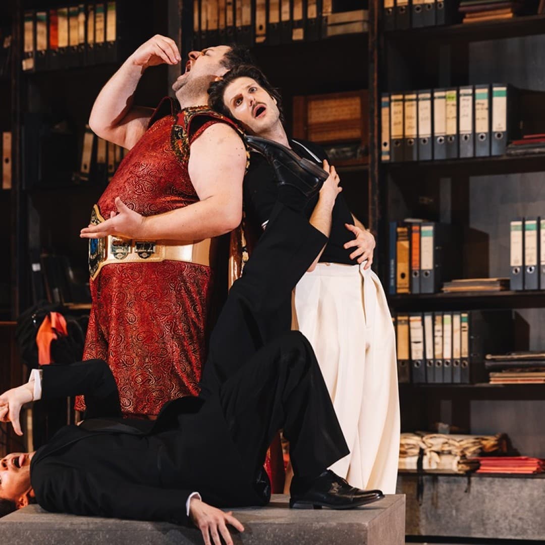 Tommaso Barea as Mustafà, Jonah Hoskins as Lindoro, Misha Kiria as Taddeo
Eike Walkenhorst