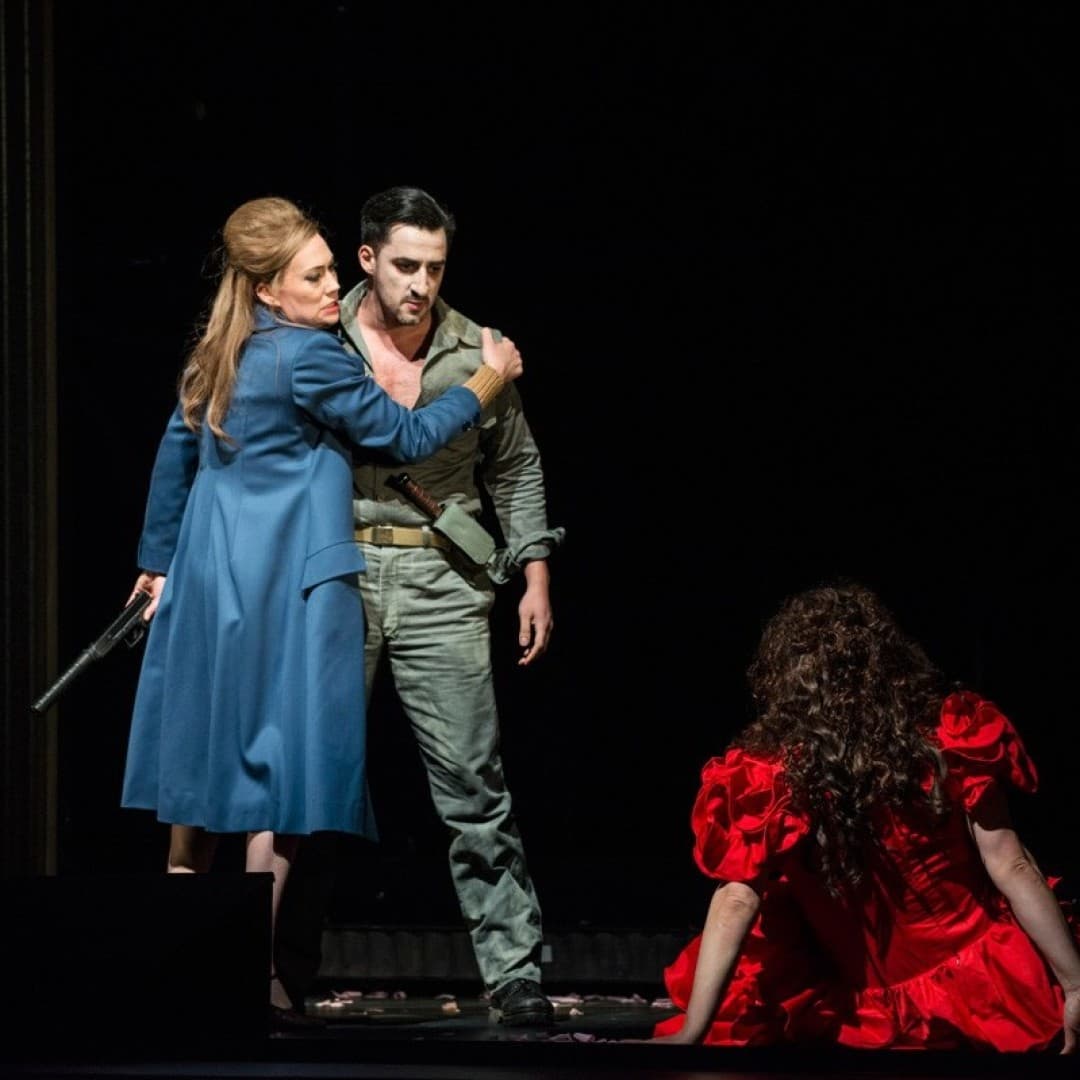 Heidi Stober as Micaëla, Charles Castronovo as Don José, Clémentine Margaine as Carmen
Marcus Lieberenz