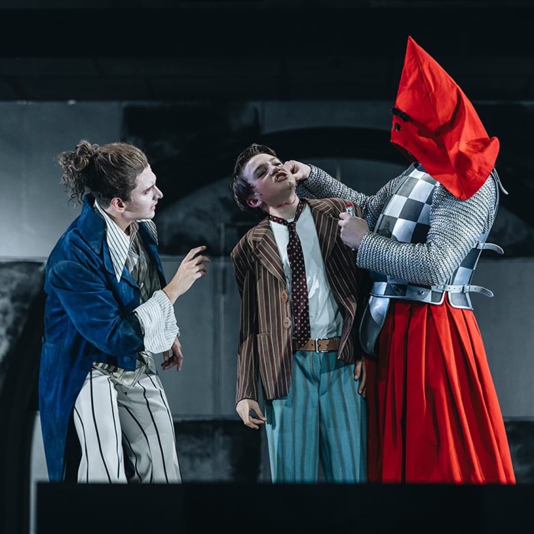 Emil Vandersee as Lasso, Chance Jonas-O'Toole as Galgenvogel, Lasso's friend, Byung Gil Kim as Avernus
Nancy Jesse