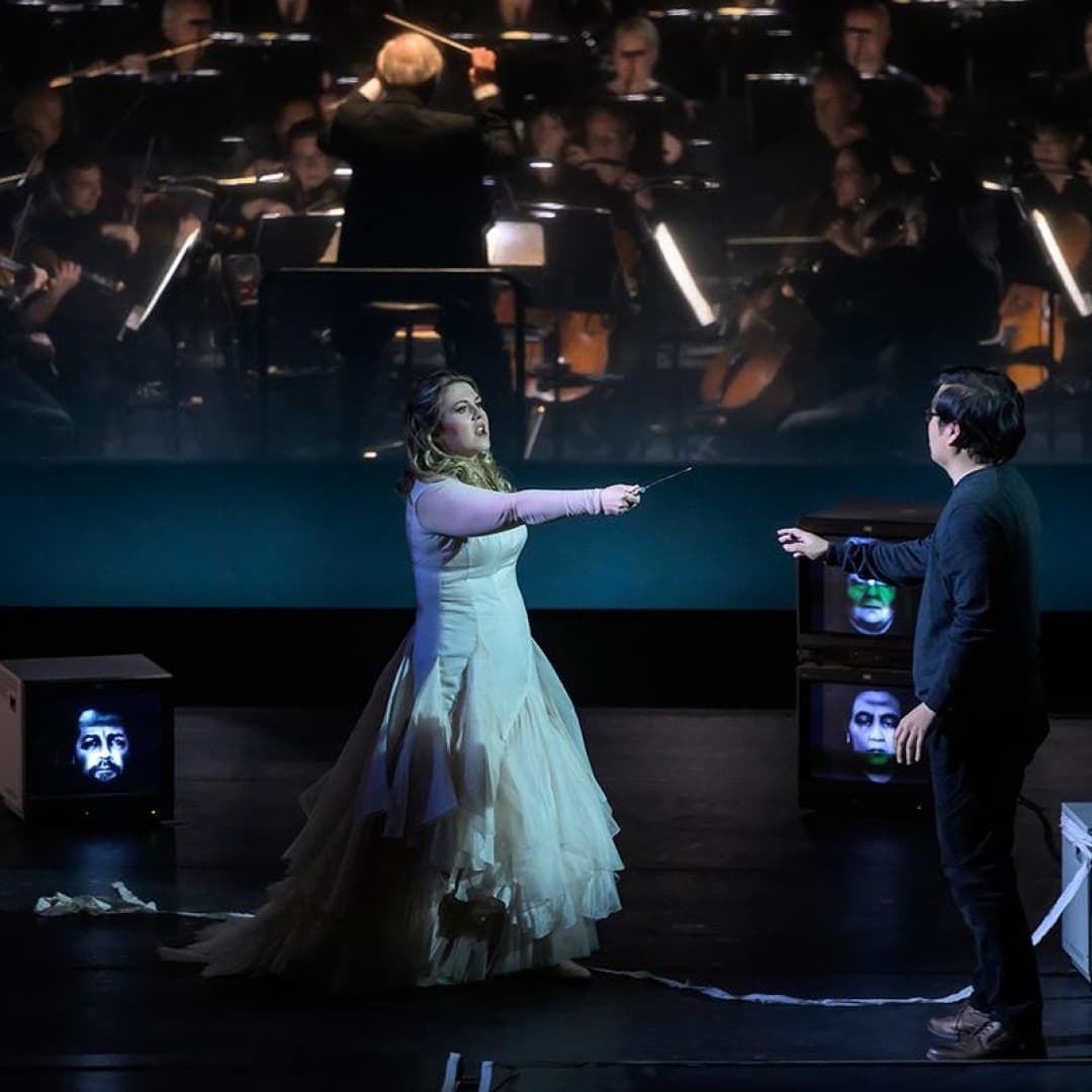 Christina Nilsson as Aida, SeokJong Baek as Radames
Bettina Stöß