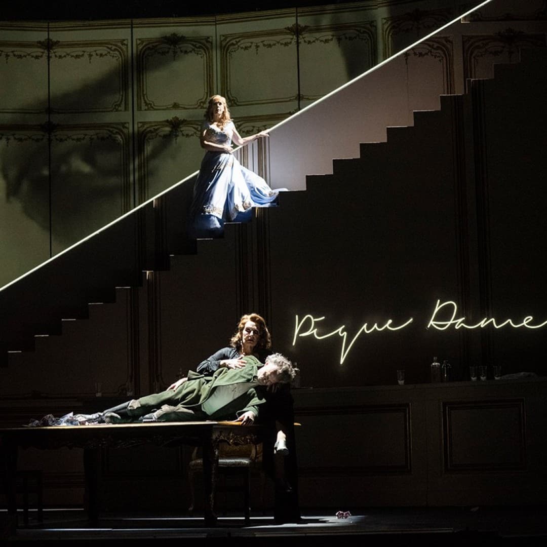Martin Muehle as Hermann, Sondra Radvanovsky as Lisa, Doris Soffel as Countess