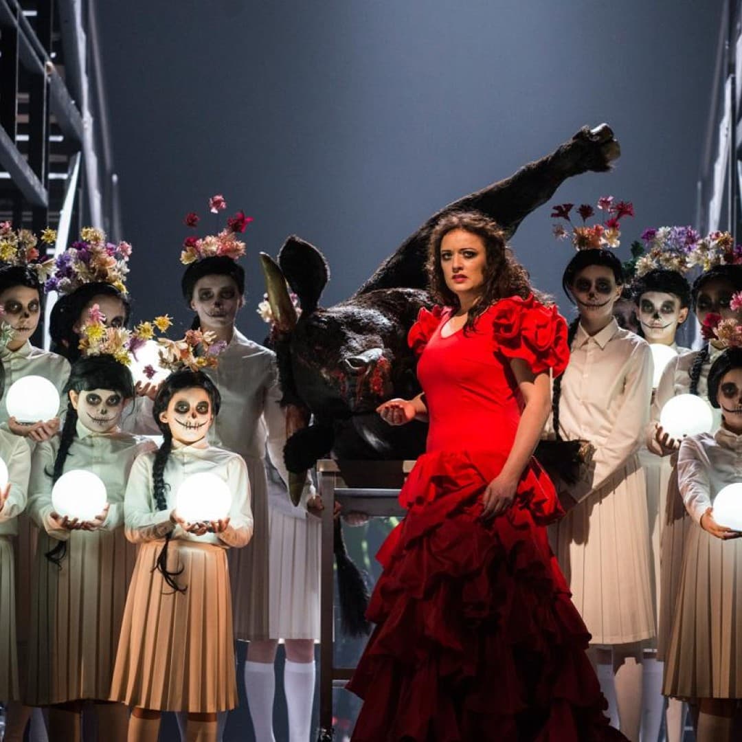 Clémentine Margaine as Carmen, Chorus and Children's Chorus of the Deutsche Oper Berlin
Marcus Lieberenz