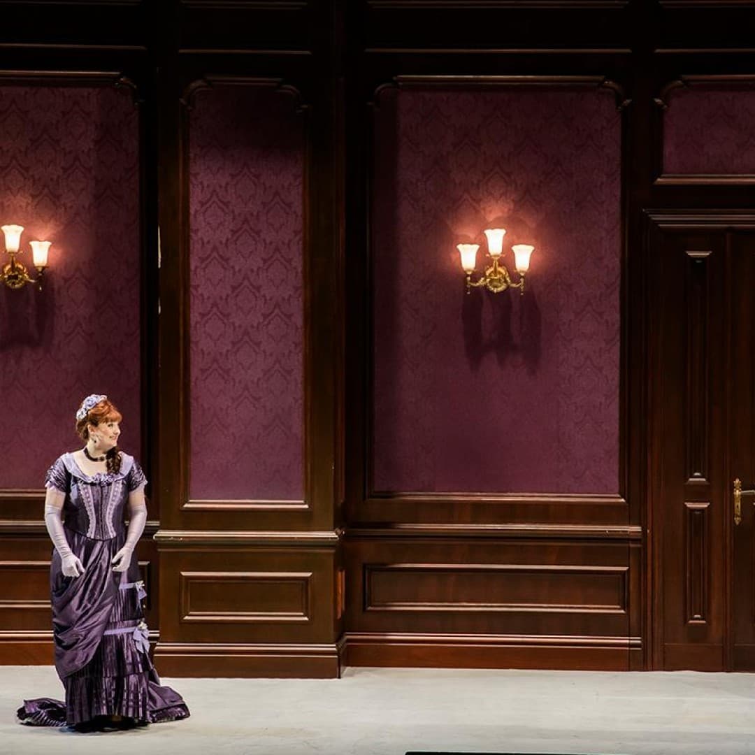 Jennifer Davis as Arabella, Thomas Johannes Mayer as Mandryka
Bettina Stöß