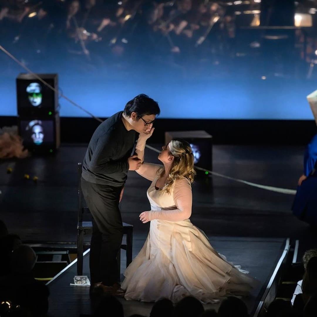 Judit Kutasi as Amneris, Christina Nilsson as Aida, SeokJong Baek as Radames
Bettina Stöß
