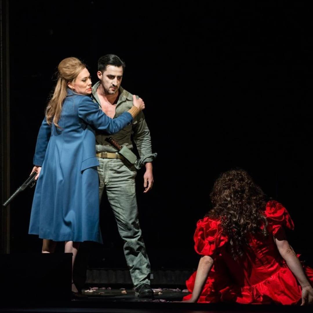 Heidi Stober as Micaëla, Charles Castronovo as Don José, Clémentine Margaine as Carmen
Marcus Lieberenz