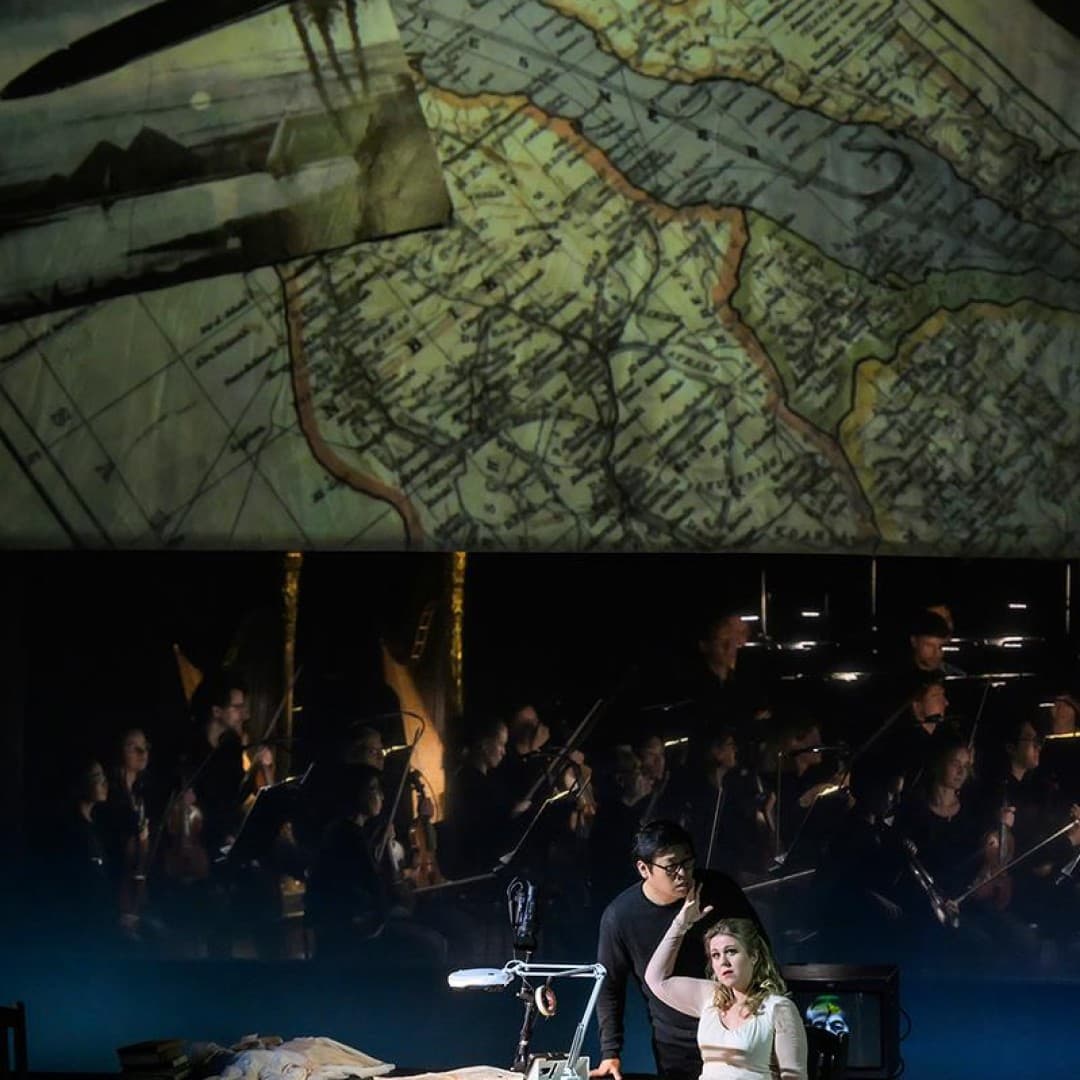 Christina Nilsson as Aida, SeokJong Baek as Radames
Bettina Stöß