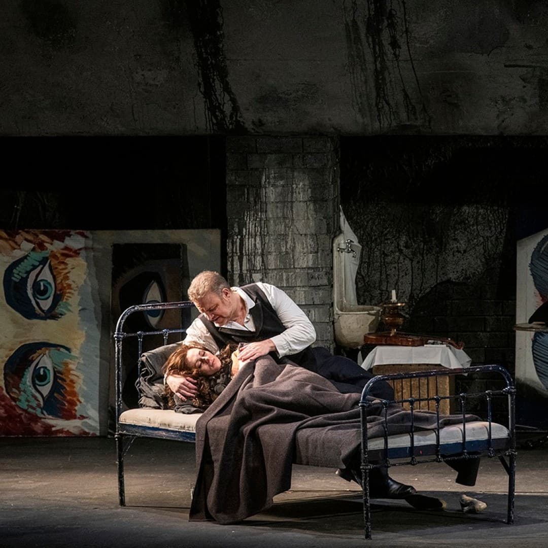 Joseph Calleja as Rodolfo, Adriana Ferfecka as Mimì
Bettina Stöß