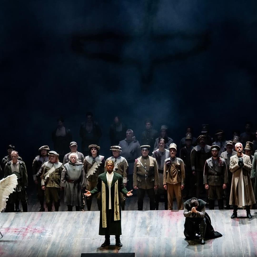 David Butt Philip as Lohengrin, Ryan Speedo Green as Heinrich, Jordan Shanahan as Telramund, Dean Murphy as Herald, Yulia Matochkina as Ortrud
Bettina Stöß