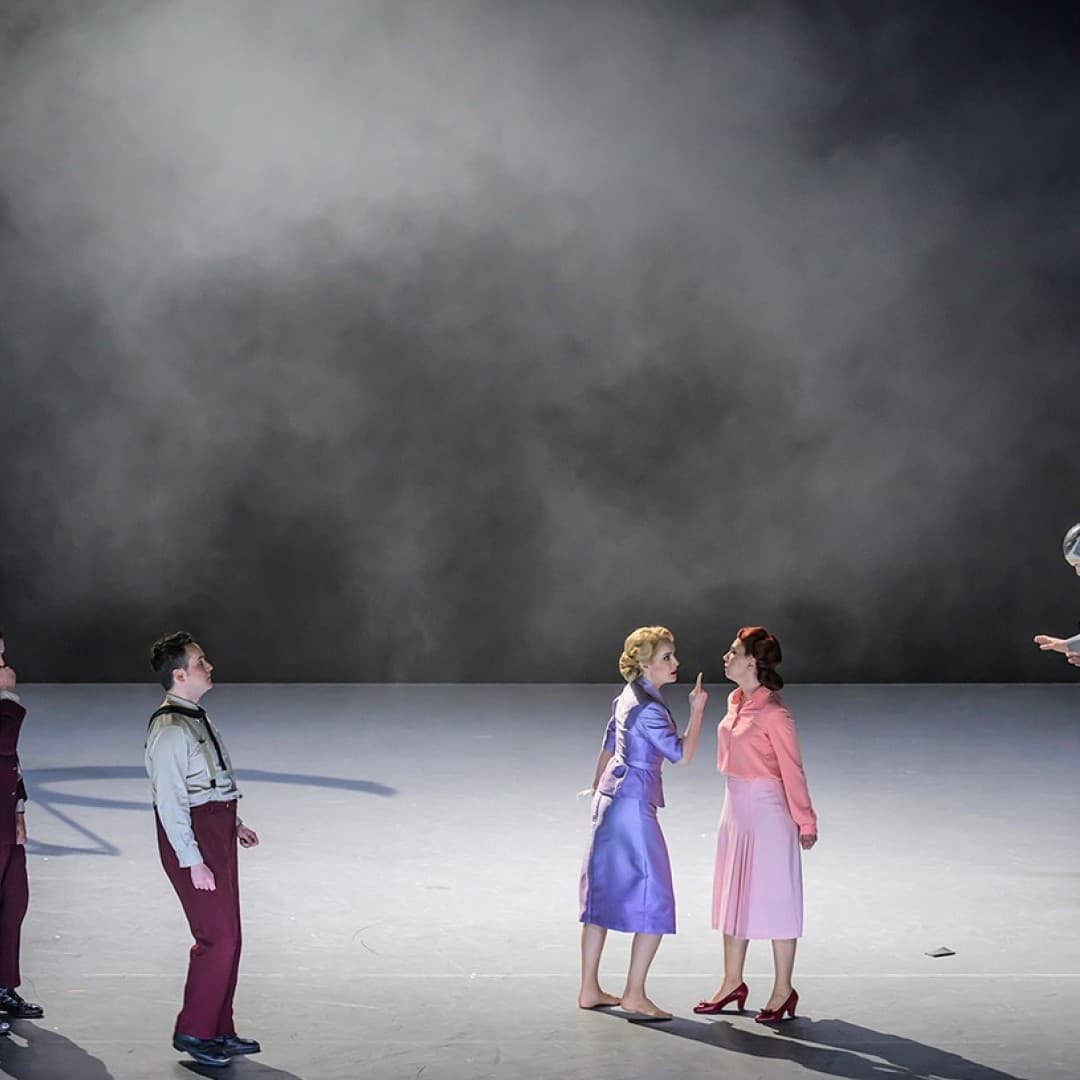 Iestyn Davies as Oberon, Jami Reid-Quarrell as Puck, Thomas Cilluffo as Lysander, Dean Murphy as Demetrius, Anna Werle as Hermia, Maria Vasilevskaya as Helena
Bettina Stöß