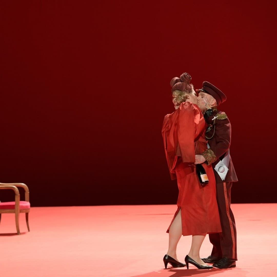 Padraic Rowan as Theseus, Annika Schlicht as Hippolyta
Bettina Stöß