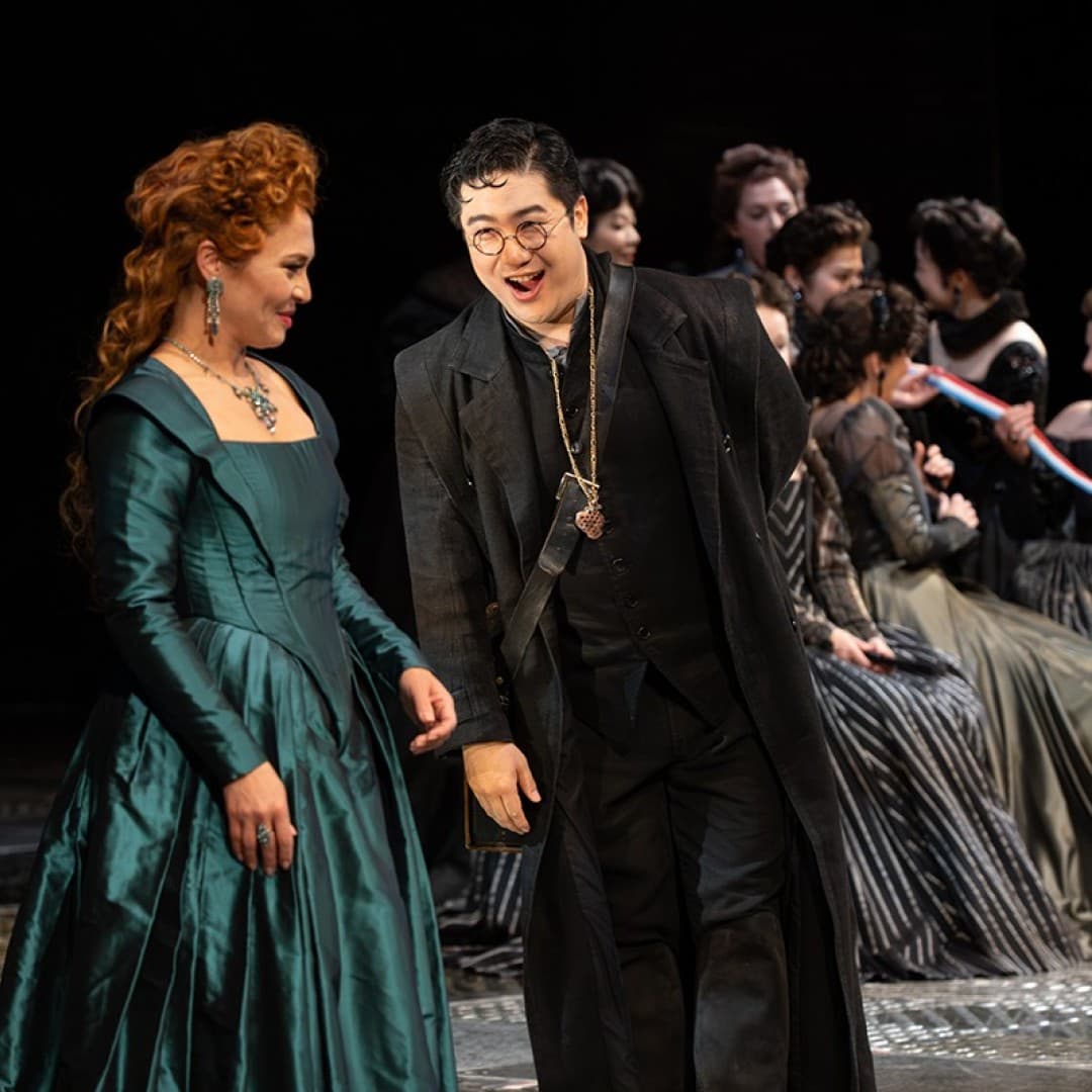 Irene Roberts as Princess Eboli, Gihoon Kim as Rodrigo, Marquis of Posa
Marcus Lieberenz