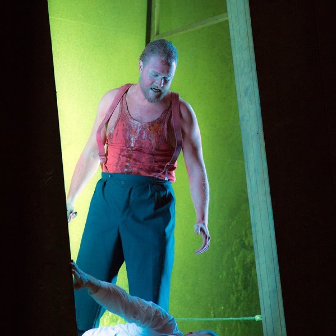 Tobias Kehrer as Orest, Jürgen Müller as Aegisth
