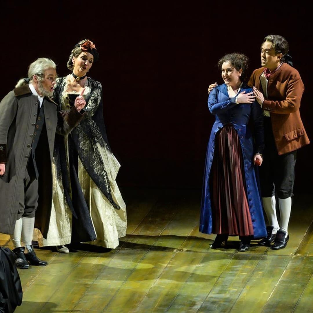 Lilit Davtyan as Susanna, Byung Gil Kim as Figaro, Ulrike Helzel as Marcellina, Padraic Rowan as Bartolo
Bettina Stöß