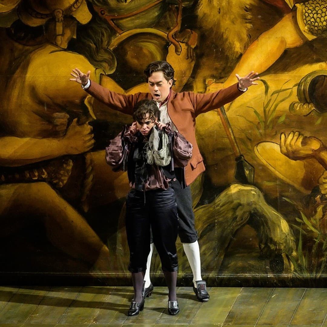 Meechot Marrero as Cherubino, Byung Gil Kim as Figaro
Bettina Stöß